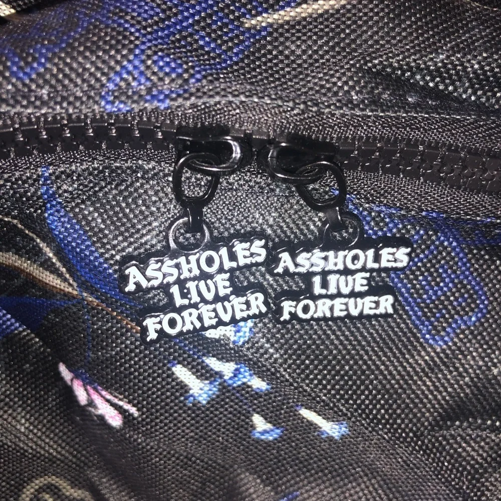 ALF (Assholes Live Forever) Floral “Emotional Baggage” Duffel Bag